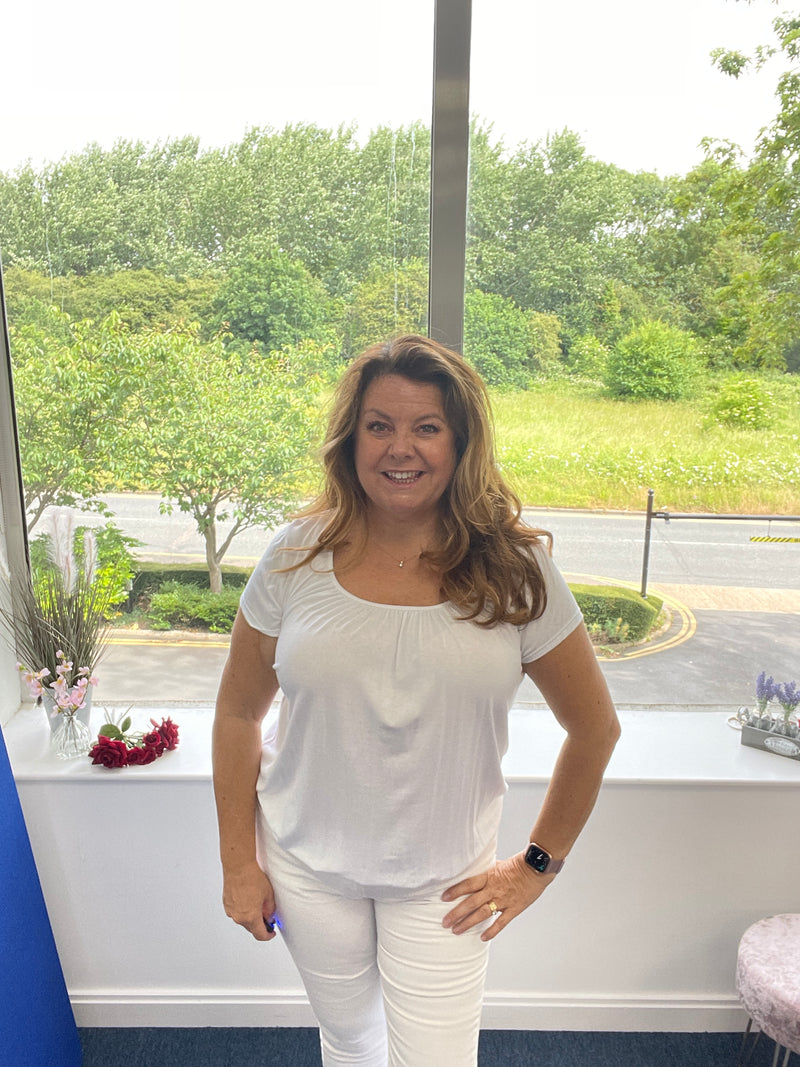 Jenny scoop neck top
