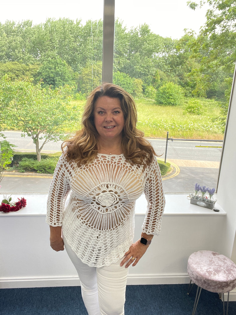 Amalie Crochet Top