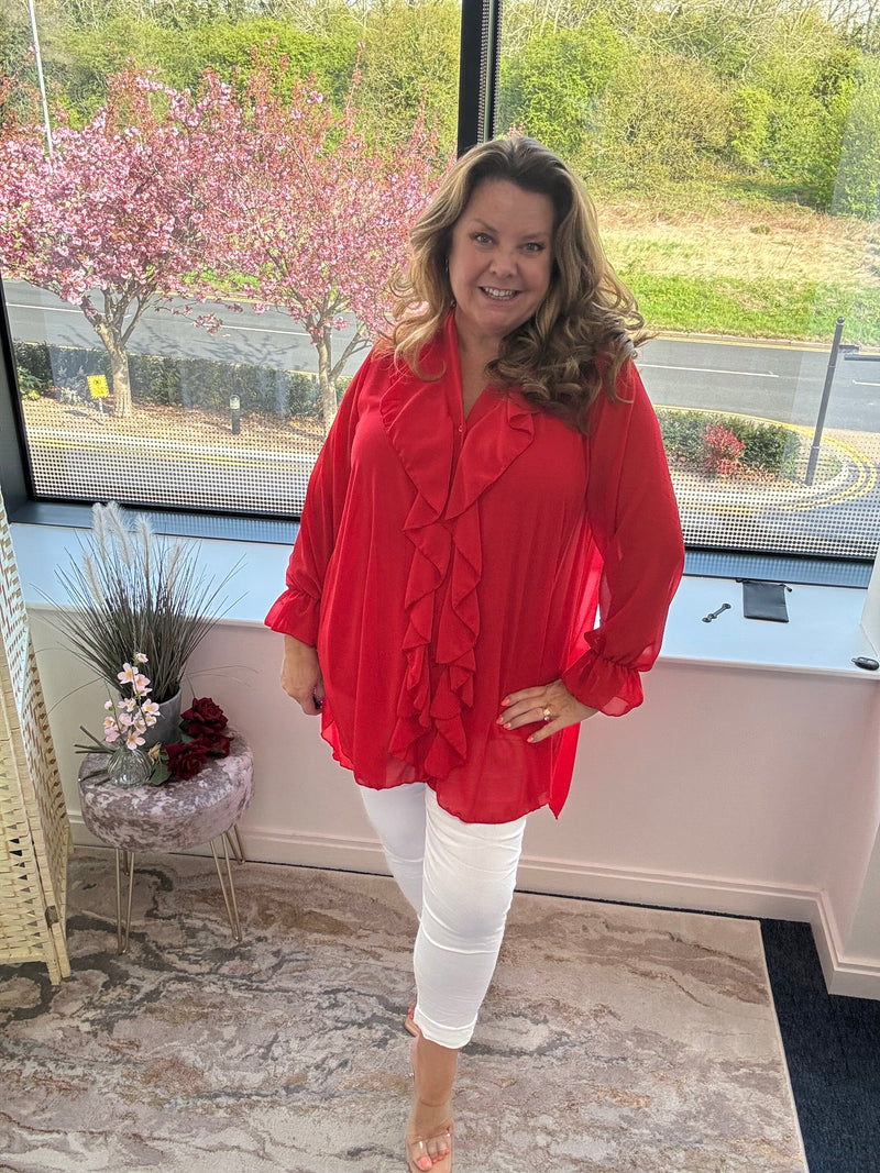 Freya frill shirt/tunic