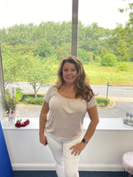 Jenny scoop neck top
