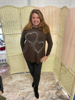 Loretta Heart embellished jumper