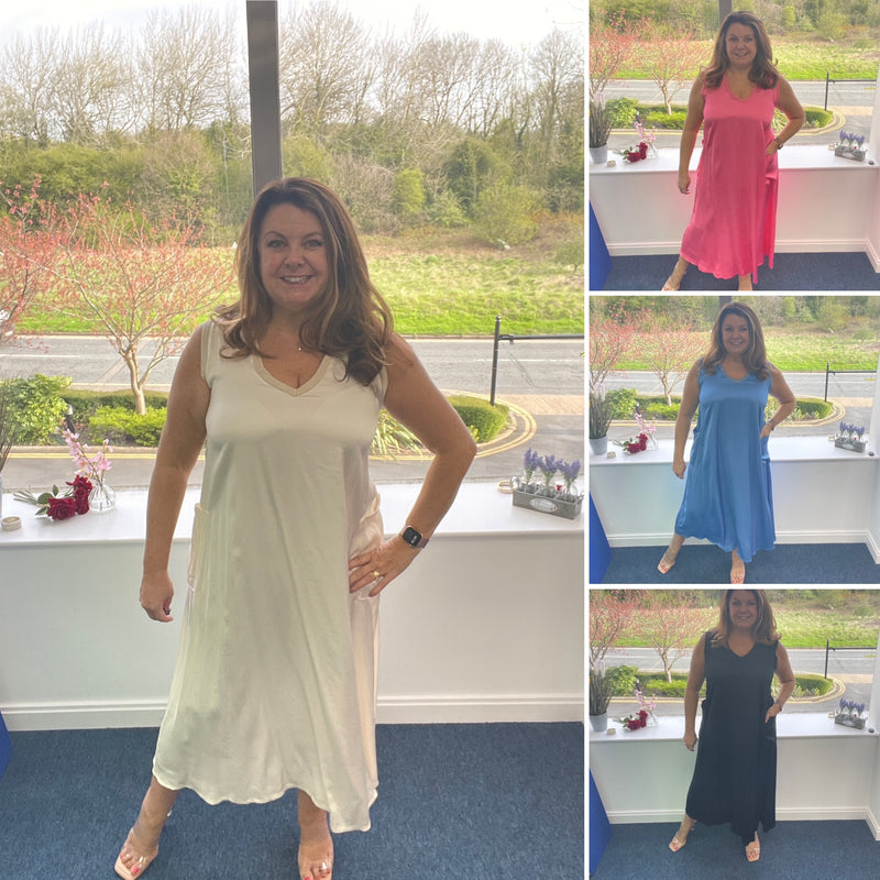 Sakura satin feel shift dress
