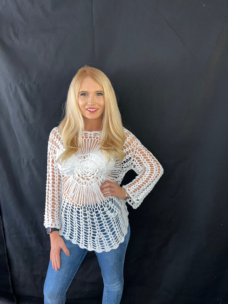 Amalie Crochet Top
